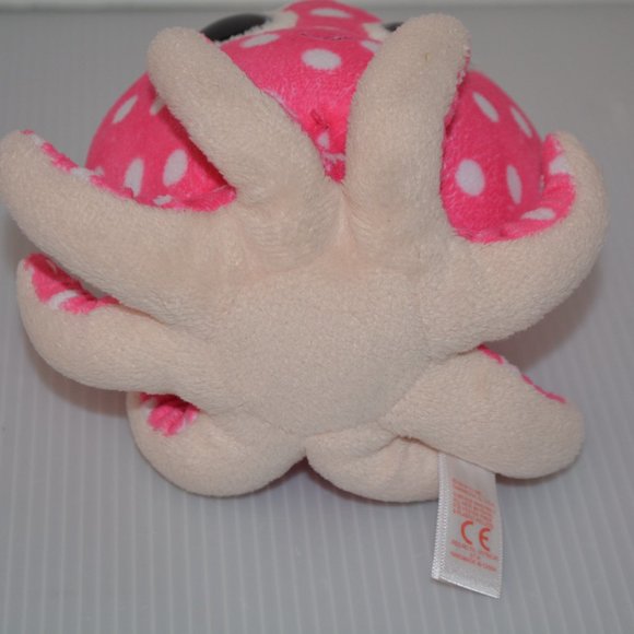TY Beanie Boos Plush Ollie Octopus Pink White Polka Dot Toy 5" Stuffed Animal - Picture 8 of 8